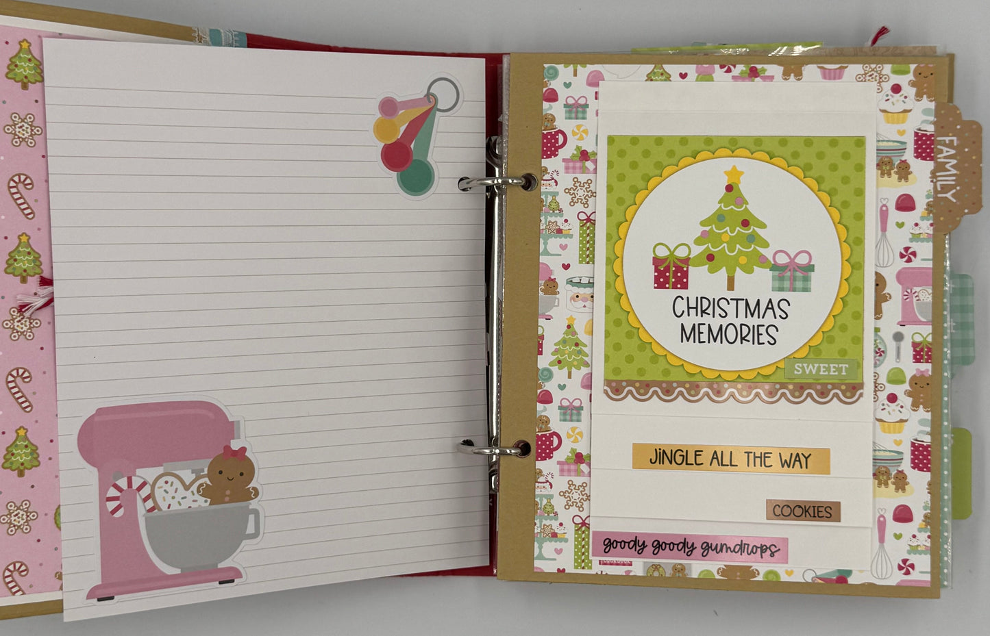 Christmas 'Tis the Season-6X8 Scrapbook Photo Album (Pre-made)