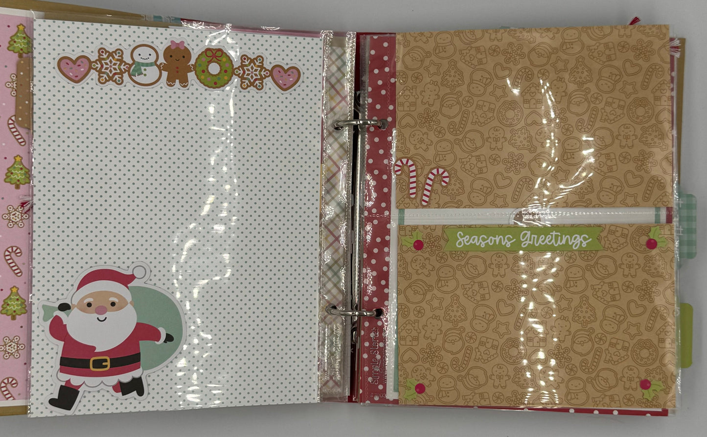 Christmas 'Tis the Season-6X8 Scrapbook Photo Album (Pre-made)