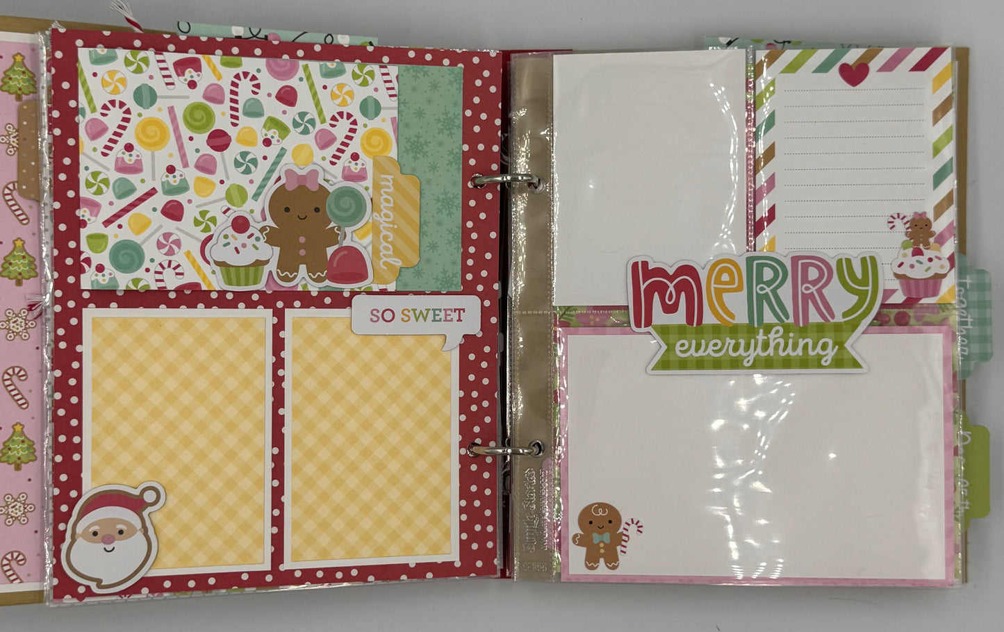 Christmas 'Tis the Season-6X8 Scrapbook Photo Album (Pre-made)