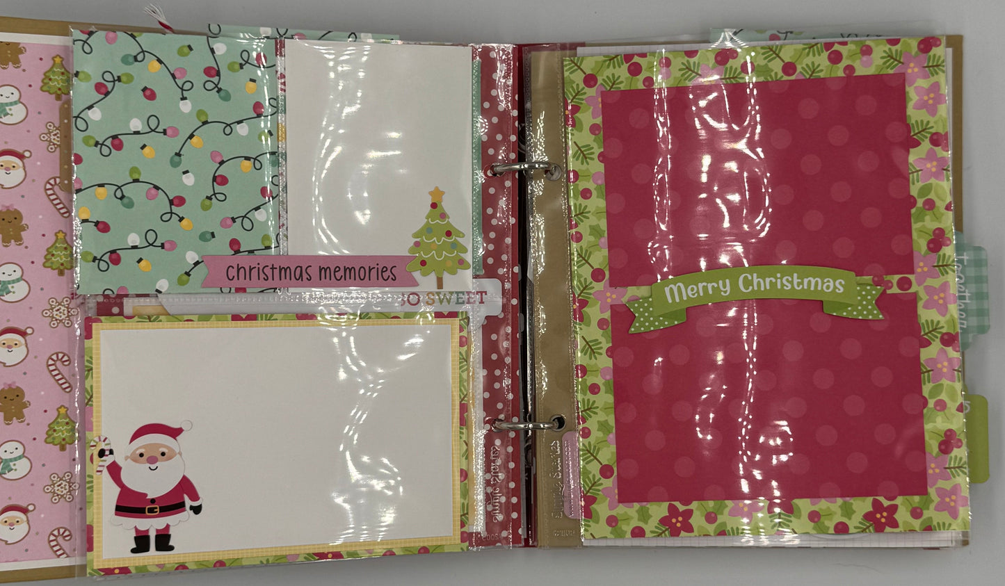 Christmas 'Tis the Season-6X8 Scrapbook Photo Album (Pre-made)