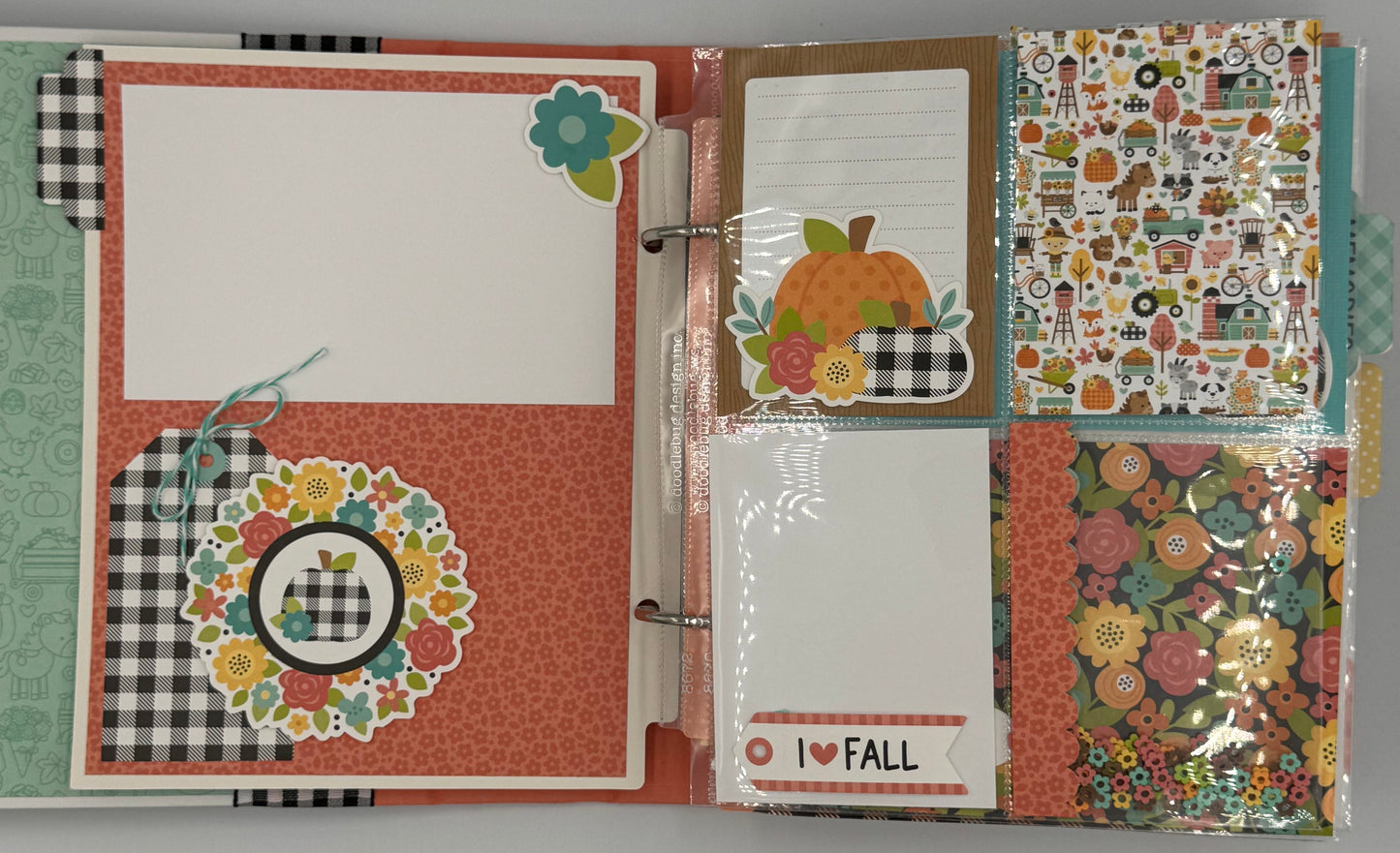 Fall Family Fun-6X8 Scrapbook Photo Album (Pre-made)