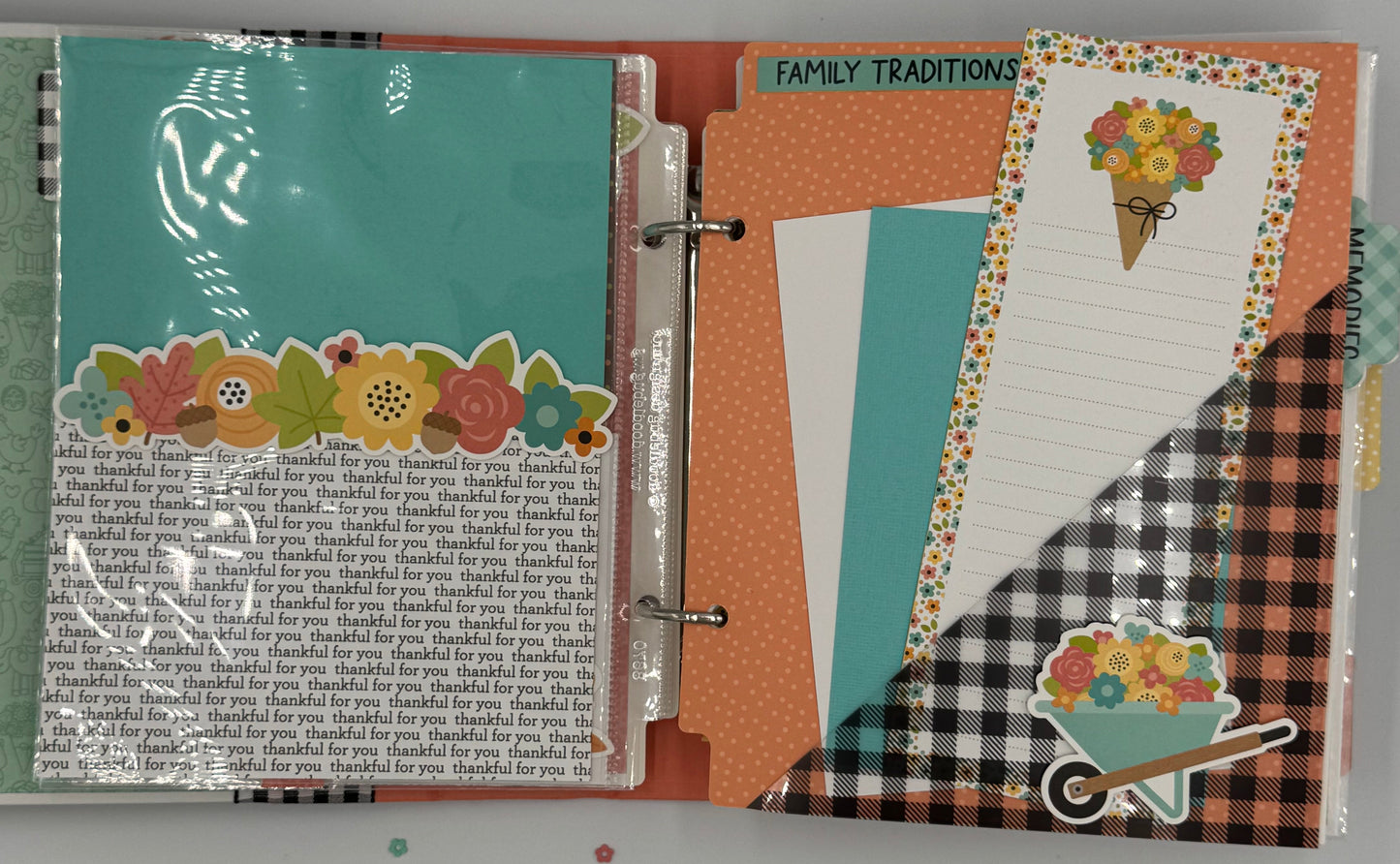 Fall Family Fun-6X8 Scrapbook Photo Album (Pre-made)