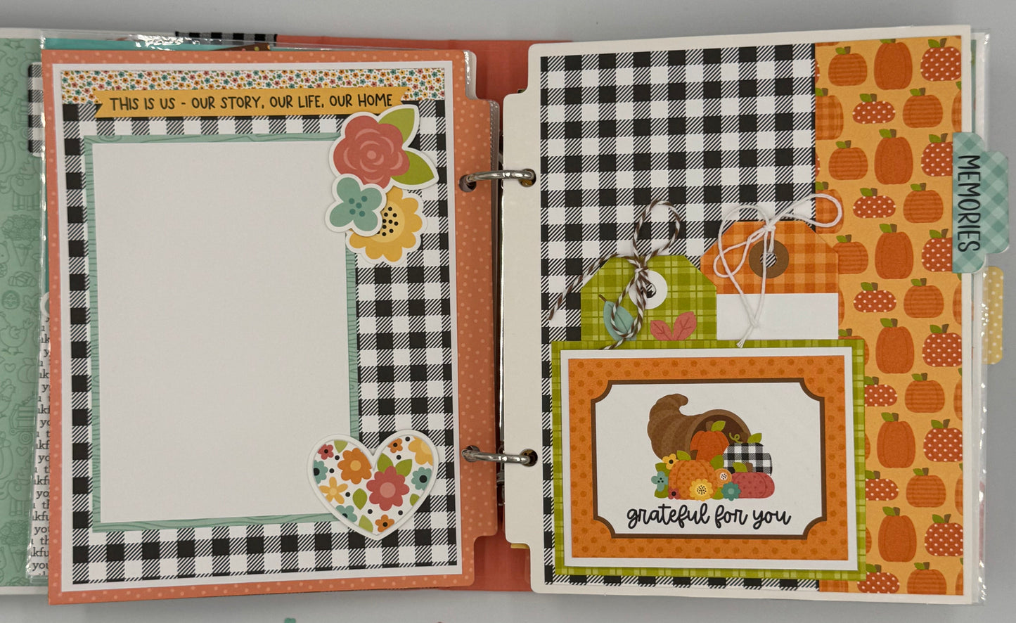 Fall Family Fun-6X8 Scrapbook Photo Album (Pre-made)