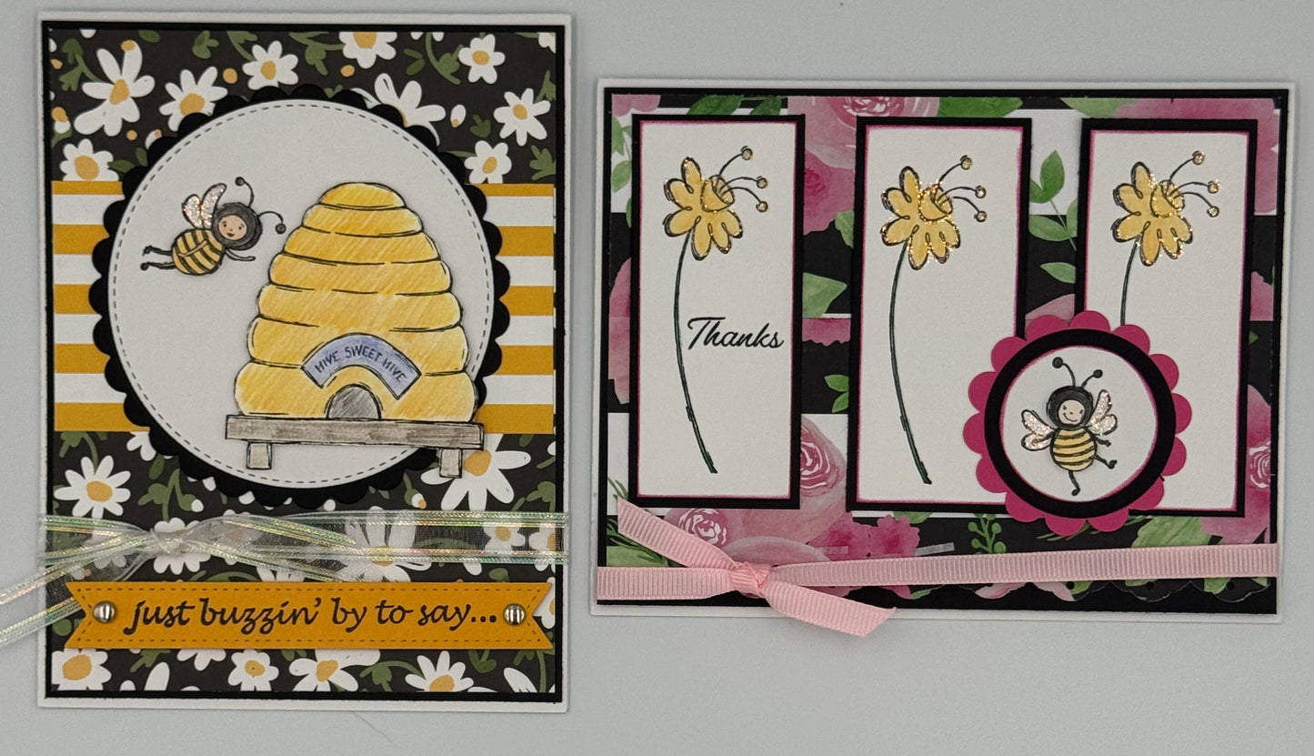 6 Greeting Card Stamped Images Kit (DIY)