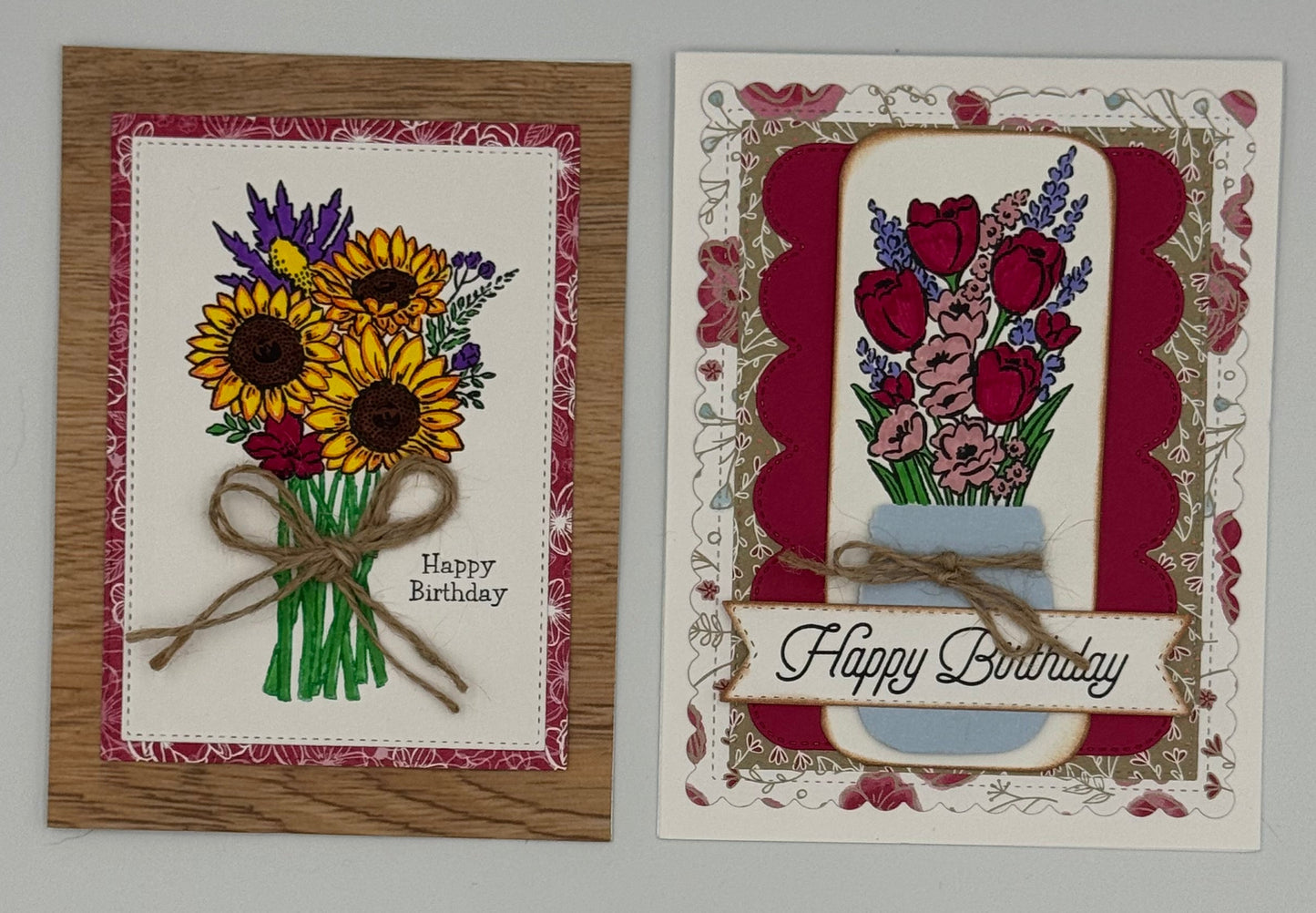 6 Greeting Card Stamped Images Kit (DIY)