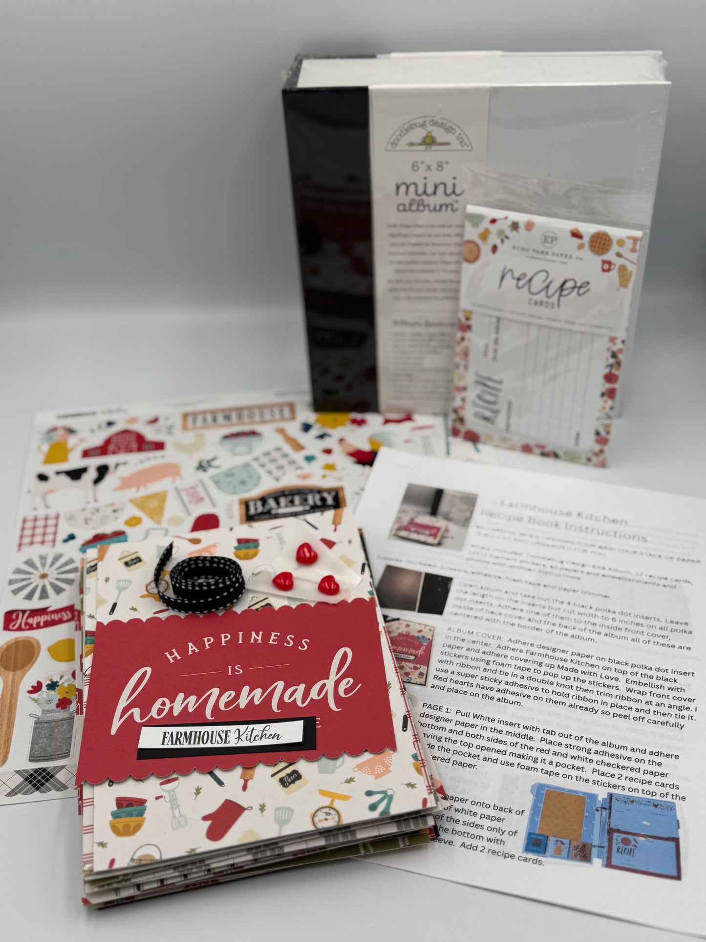 Farmhouse Kitchen-6X8 Scrapbook Photo Album (Pre-cut DIY)