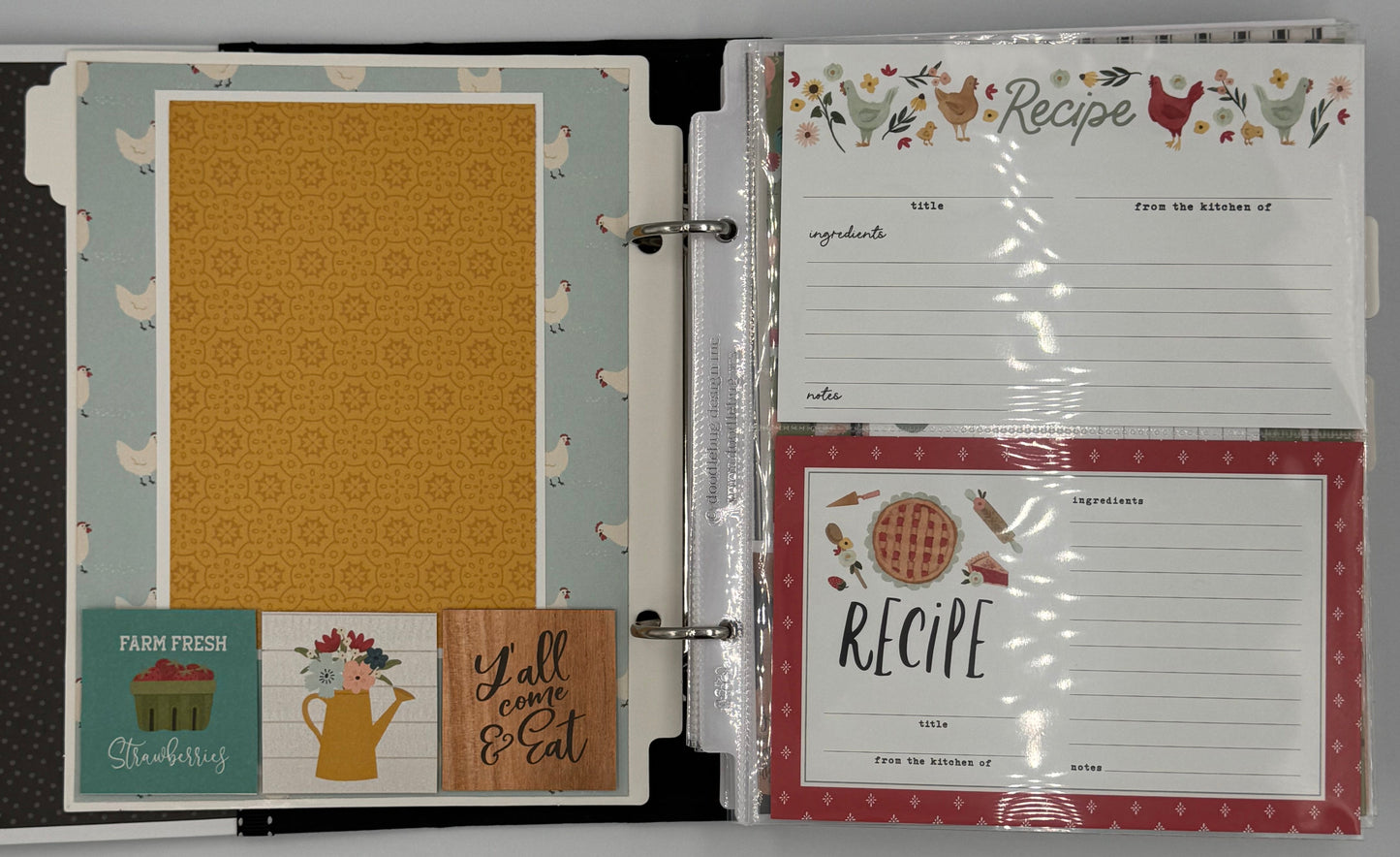 Farmhouse Kitchen-6X8 Scrapbook Photo Album (Pre-cut DIY)