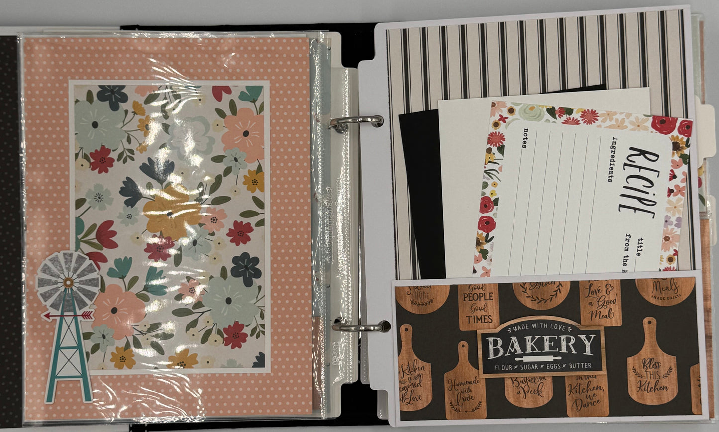 Farmhouse Kitchen-6X8 Scrapbook Photo Album (Pre-cut DIY)