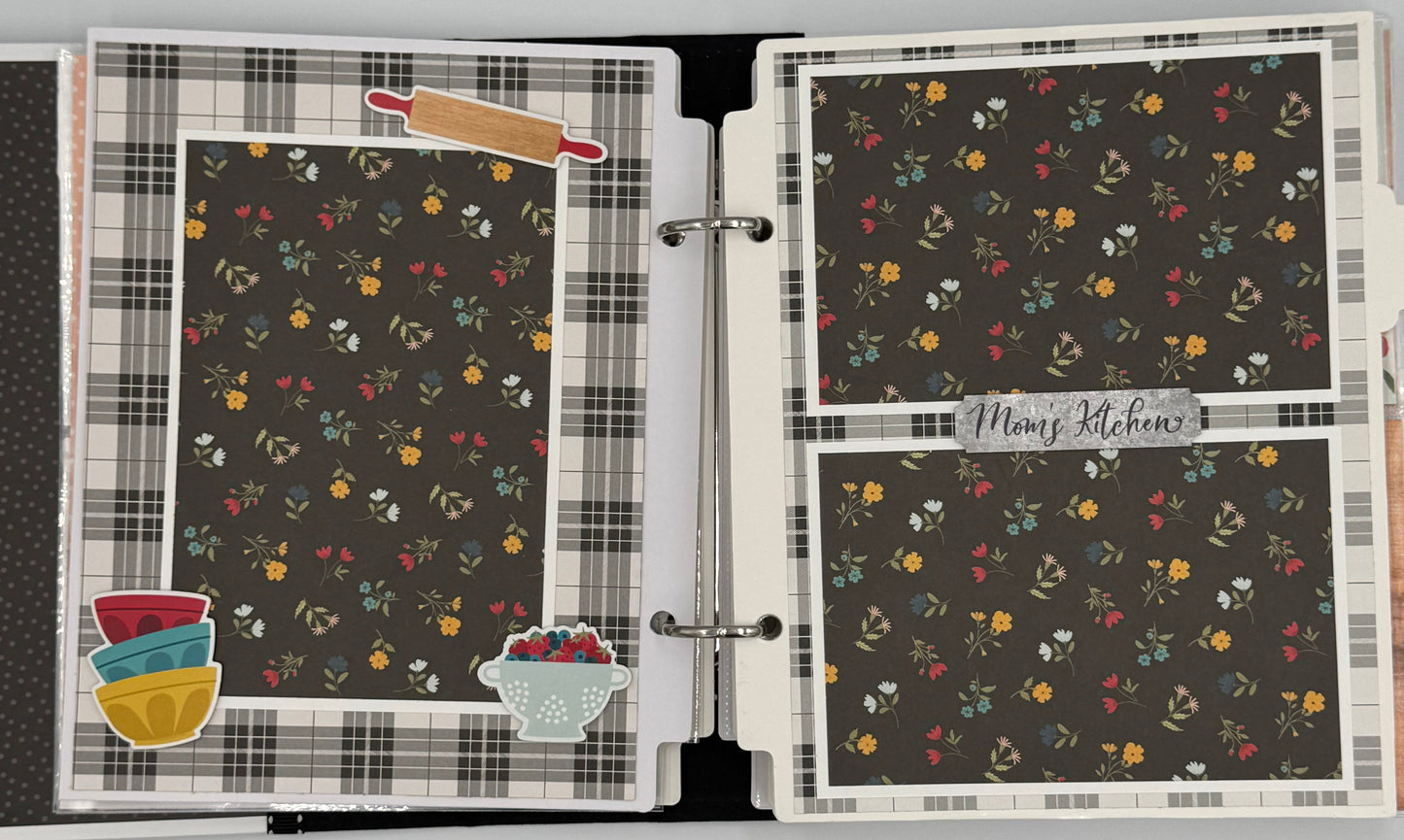 Farmhouse Kitchen-6X8 Scrapbook Photo Album (Pre-made)