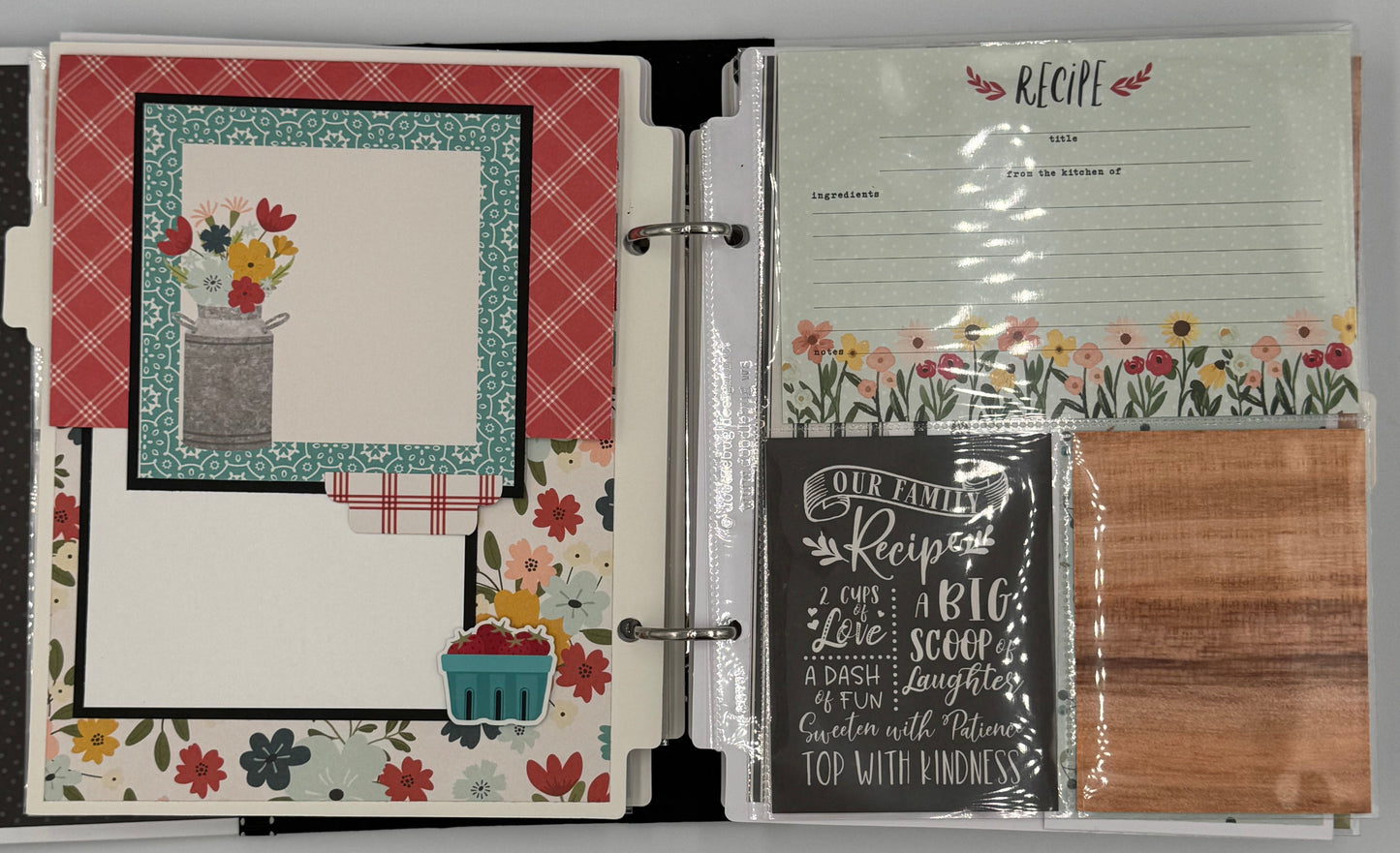 Farmhouse Kitchen-6X8 Scrapbook Photo Album (Pre-made)
