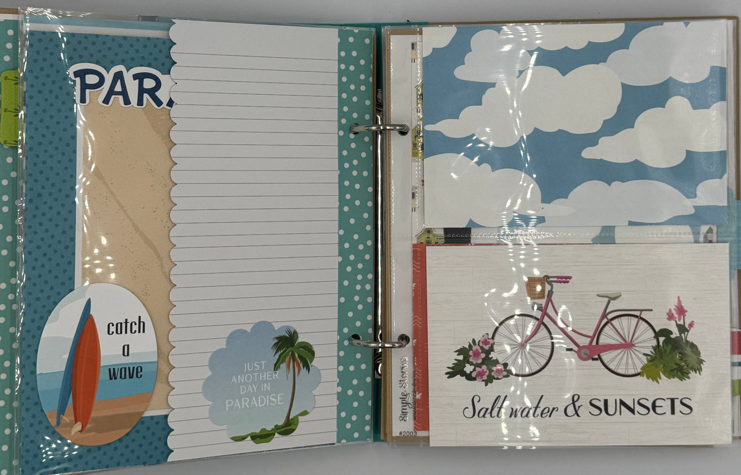 Beach Vacation-6X8 Scrapbook Photo Album (Pre-made)