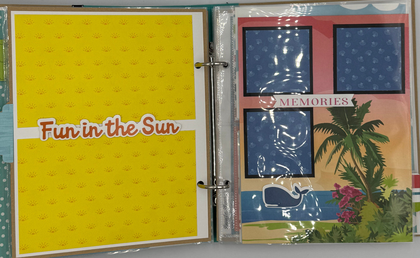 Beach Vacation-6X8 Scrapbook Photo Album (Pre-made)