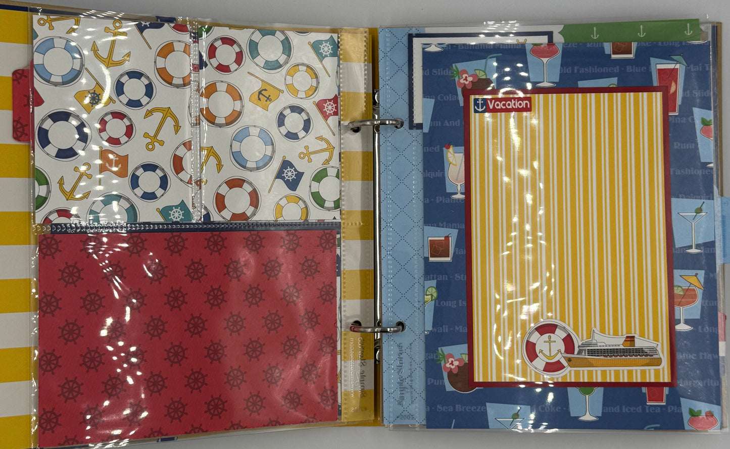 Cruise-6X8 Scrapbook Photo Album (Pre-made)