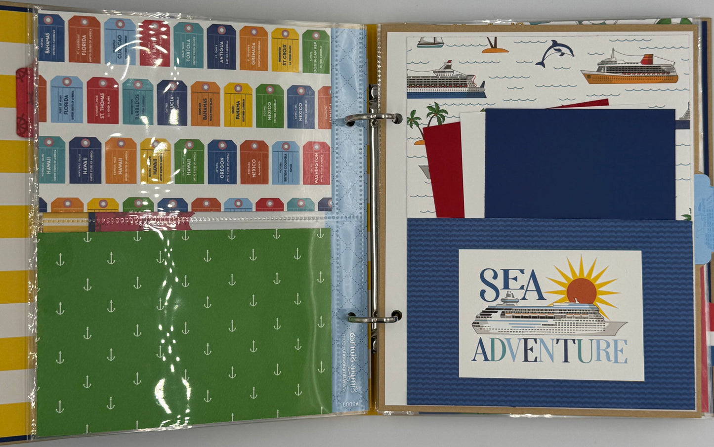 Cruise-6X8 Scrapbook Photo Album (Pre-made)