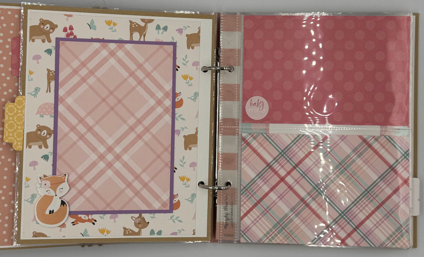 Hello Baby Girl-6X8 Scrapbook Photo Album (Pre-made)