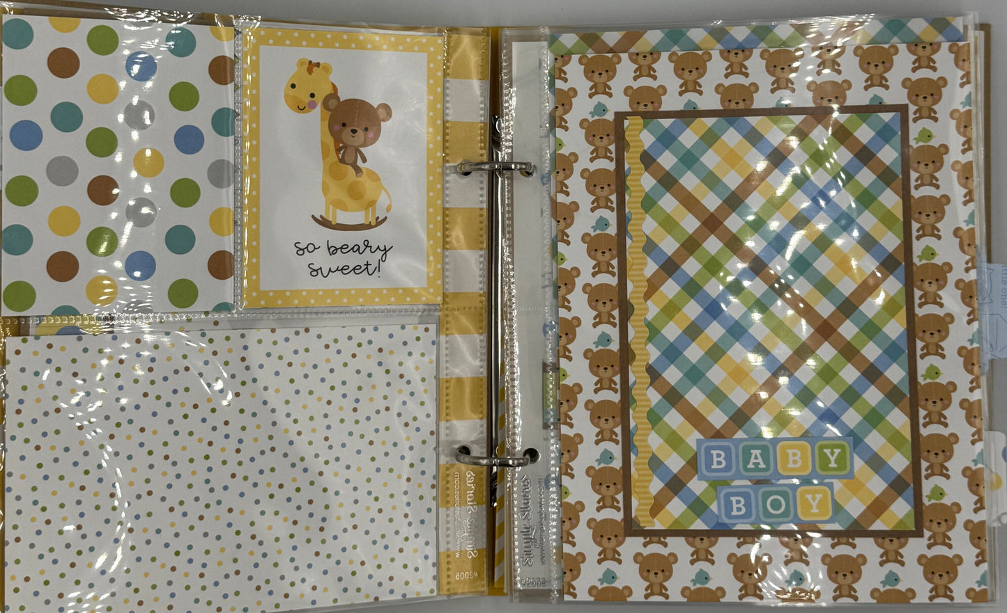 Baby Boy Special Delivery-6X8 Scrapbook Photo Album (Pre-made)