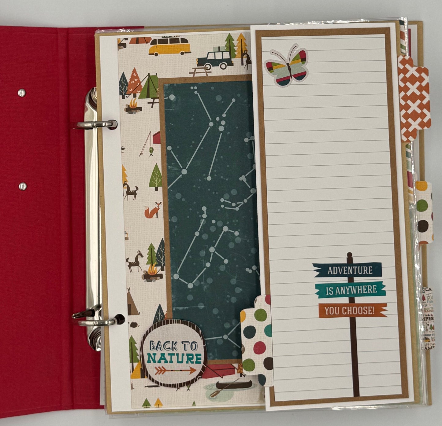 Home Is Wherever I'm With You Camping-6X8 Scrapbook Photo Album (Pre-made)
