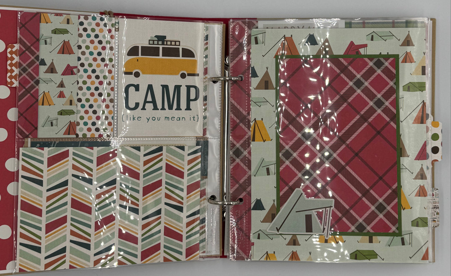 Home Is Wherever I'm With You Camping-6X8 Scrapbook Photo Album (Pre-made)
