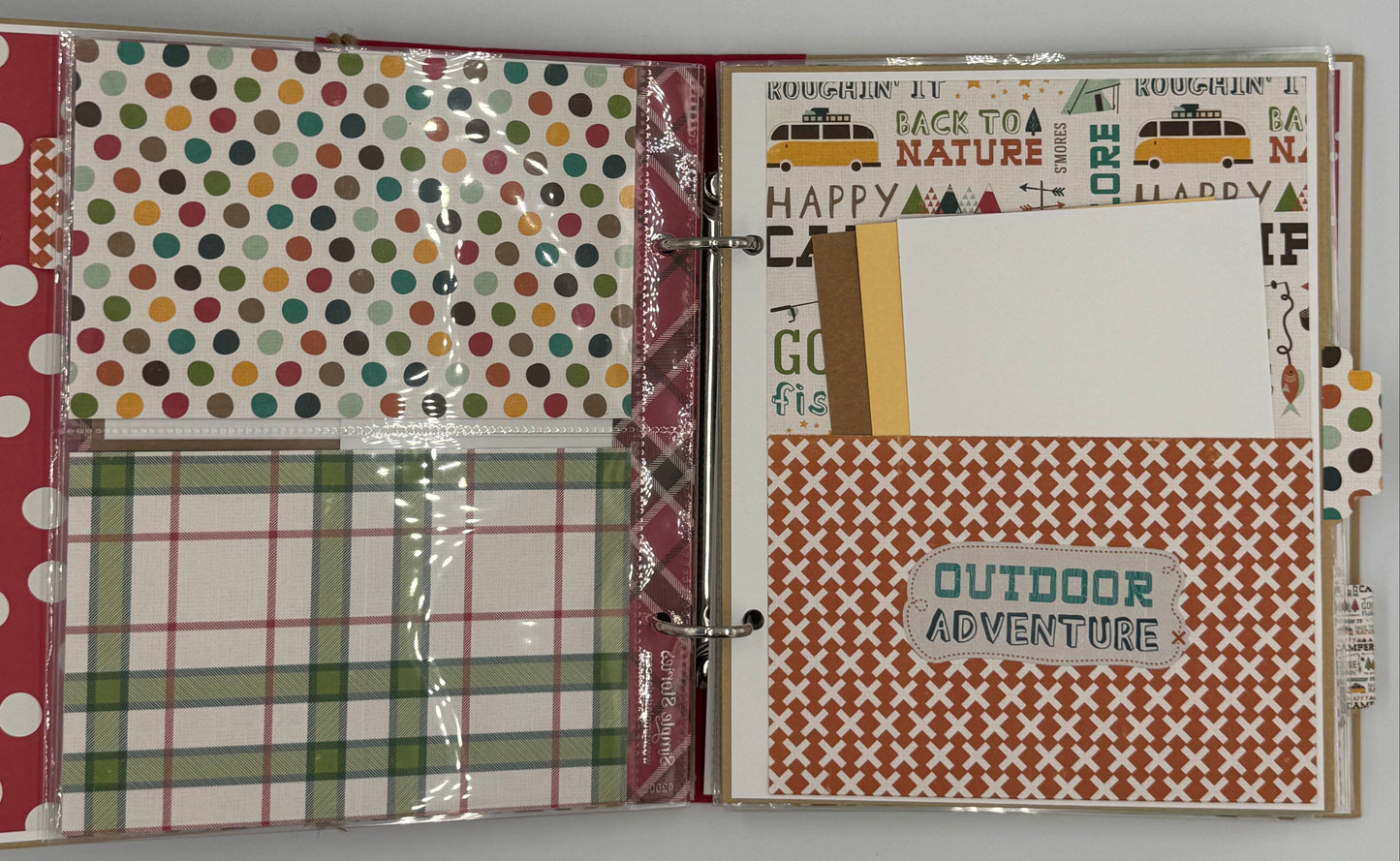 Home Is Wherever I'm With You Camping-6X8 Scrapbook Photo Album (Pre-made)