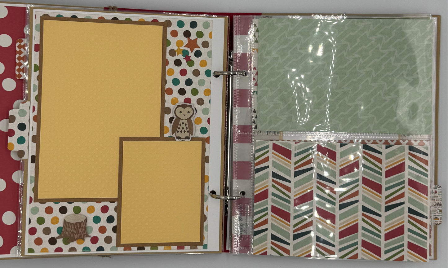 Home Is Wherever I'm With You Camping-6X8 Scrapbook Photo Album (Pre-made)
