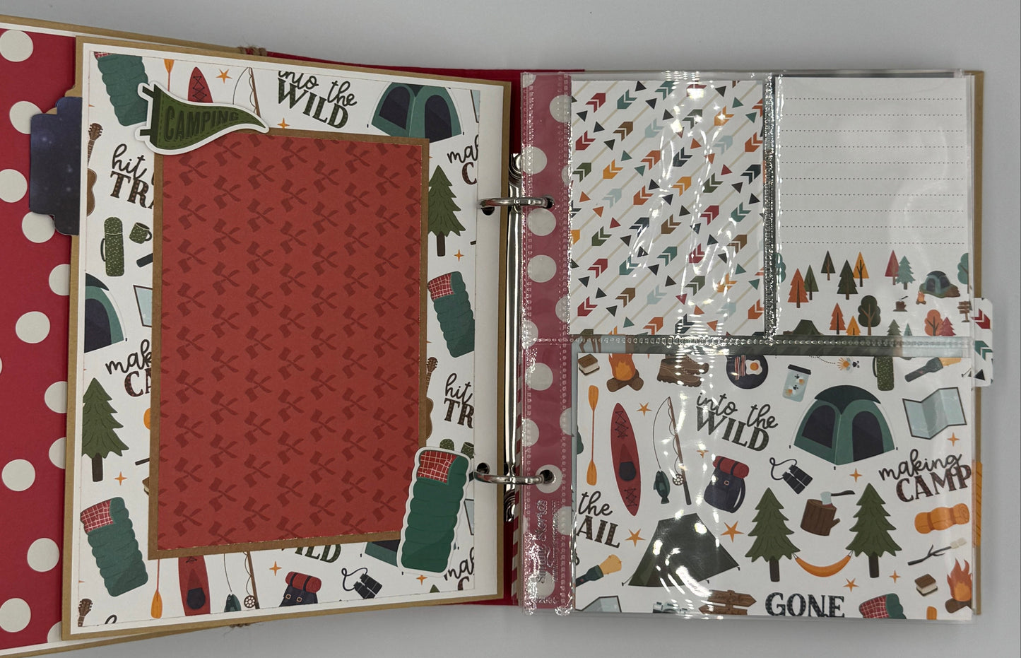 Let's Sleep Under the Stars Camping-6X8 Scrapbook Photo Album (Pre-made)