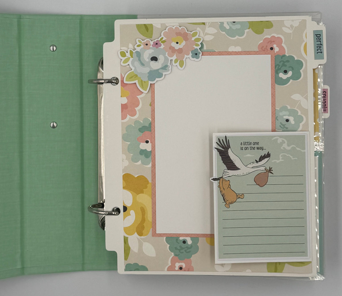 Welcome to the World-6X8 Scrapbook Baby Girl/Boy Photo Album (Pre-Made)