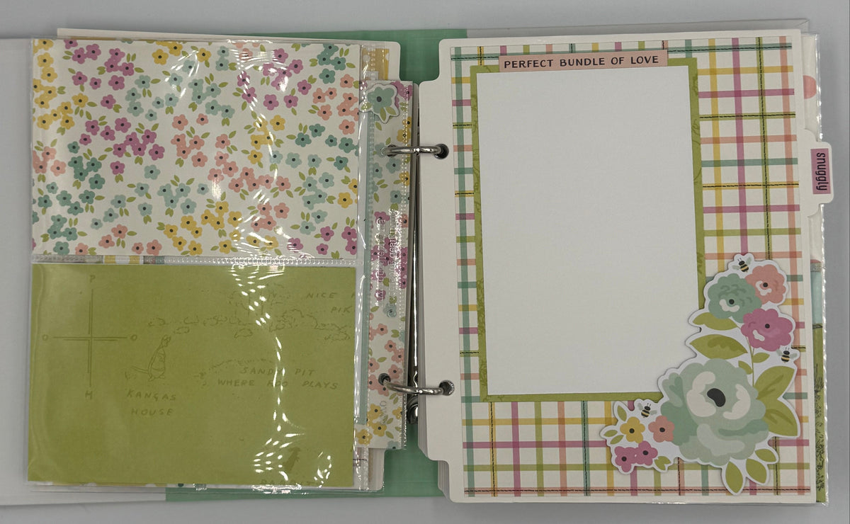 Welcome to the World-6X8 Scrapbook Baby Girl/Boy Photo Album (Pre-Made)