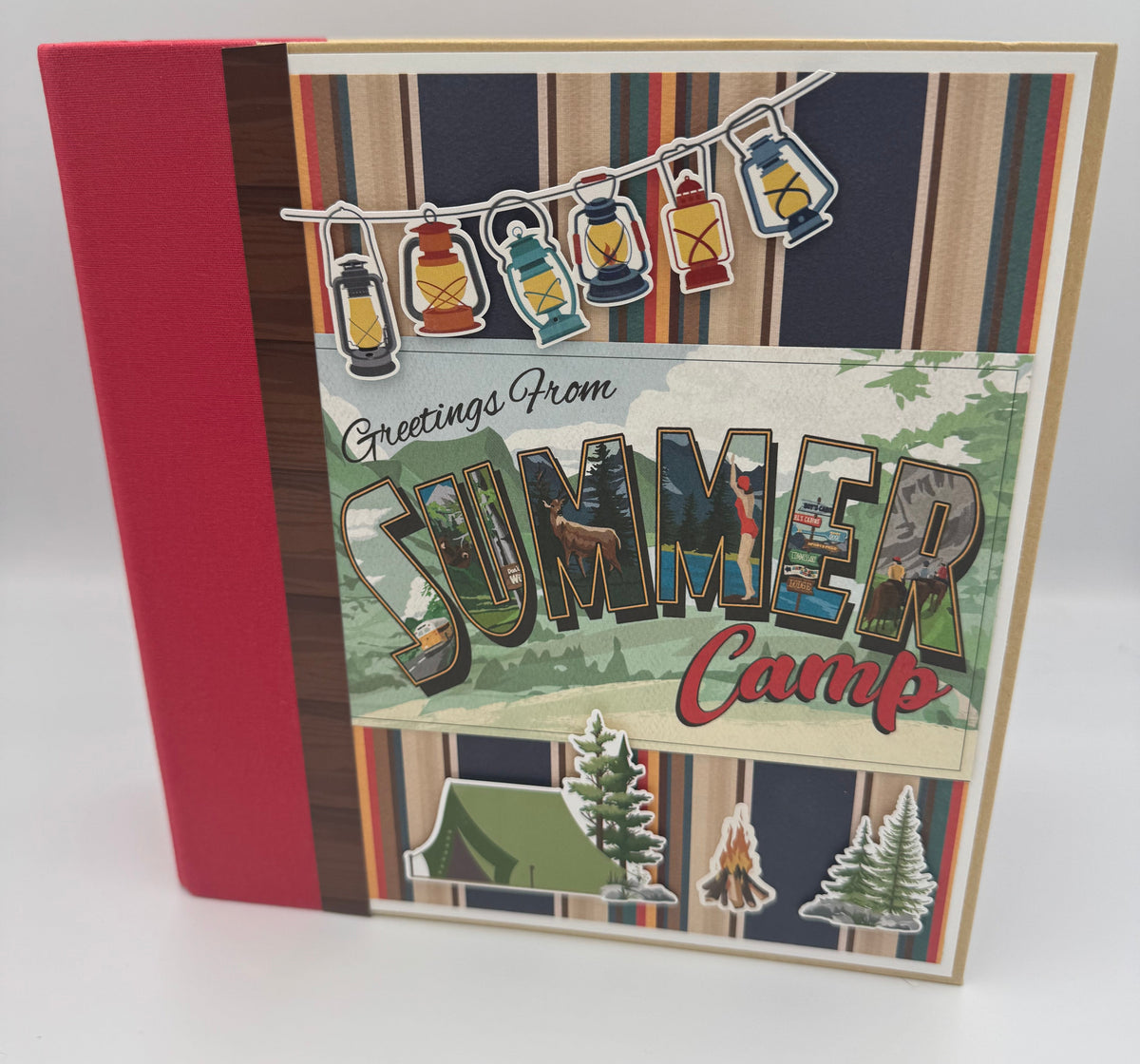 Summer Camp-6X8 Scrapbook Photo Album (Pre-Made)