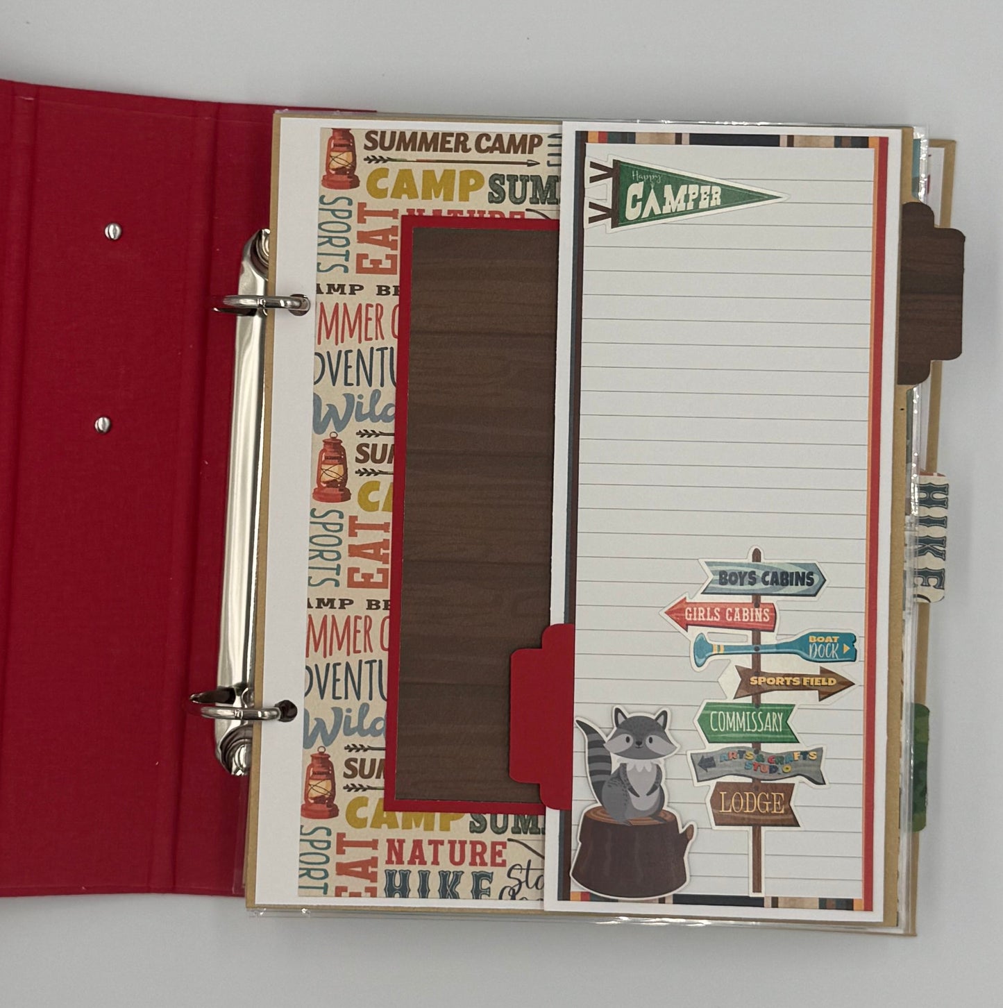 Summer Camp-6X8 Scrapbook Photo Album (Pre-Made)