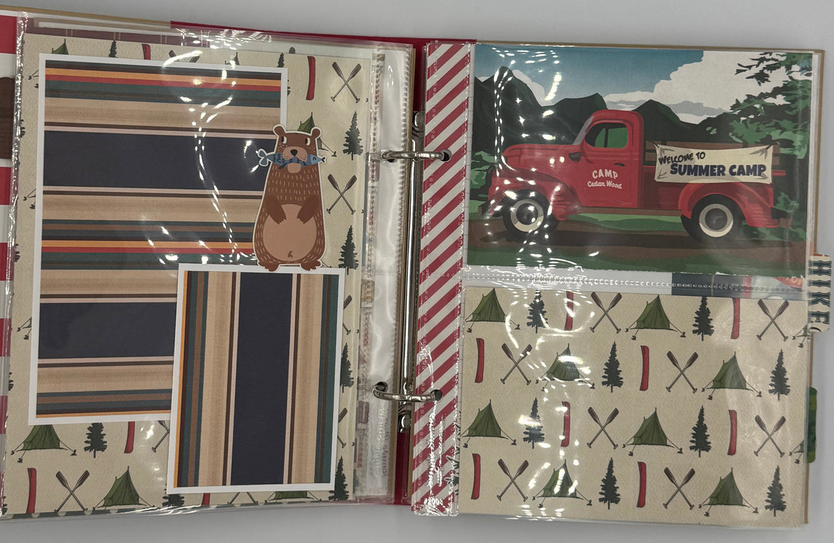 Summer Camp-6X8 Scrapbook Photo Album (Pre-Made)