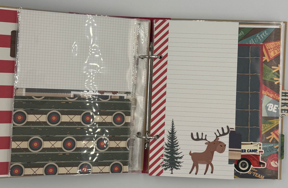 Summer Camp-6X8 Scrapbook Photo Album (Pre-Made)