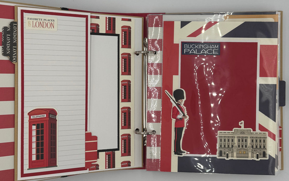 London Travel-6X8 Scrapbook Photo Album (Pre-Made)