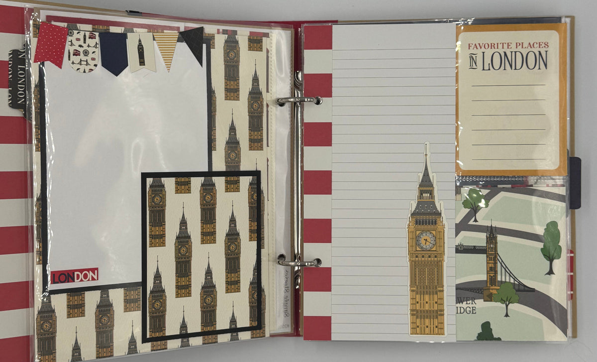 London Travel-6X8 Scrapbook Photo Album (Pre-Made)