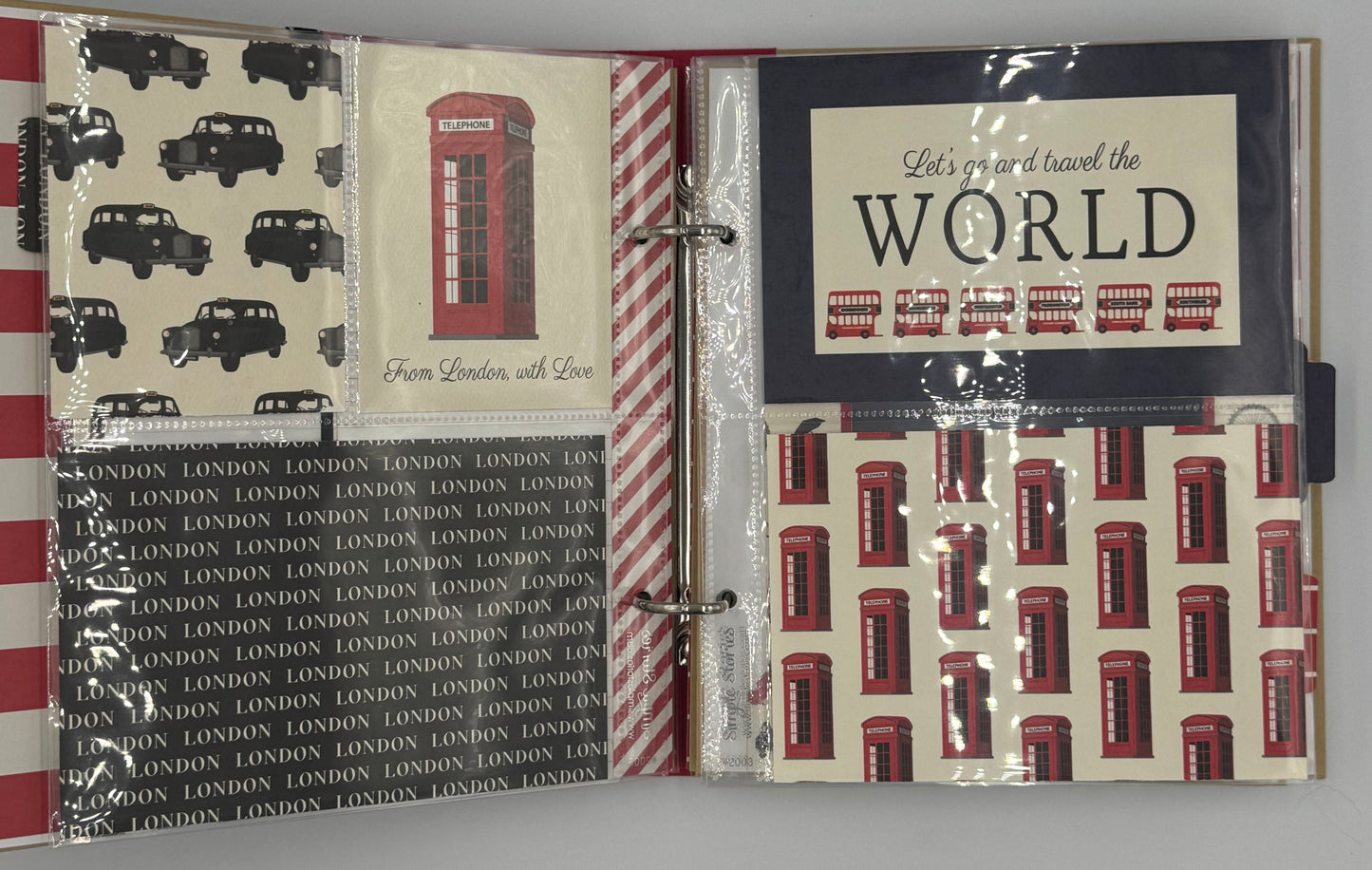 London Travel-6X8 Scrapbook Photo Album (Pre-Made)