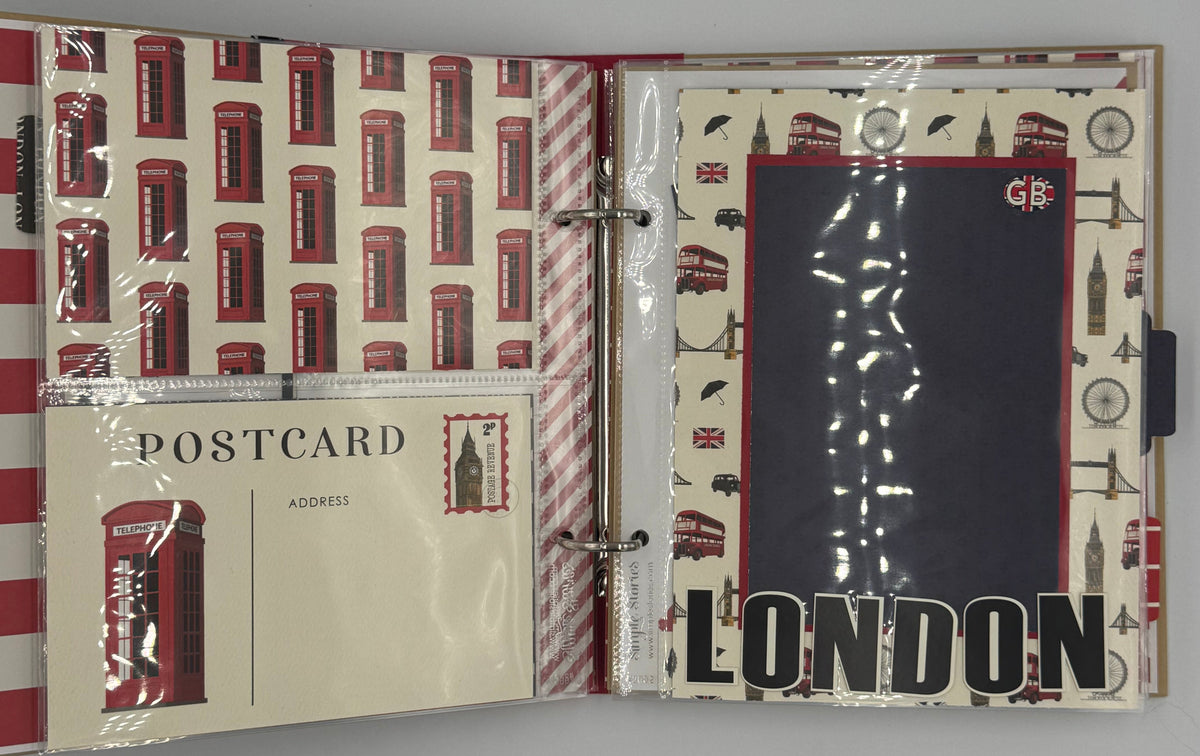 London Travel-6X8 Scrapbook Photo Album (Pre-Made)