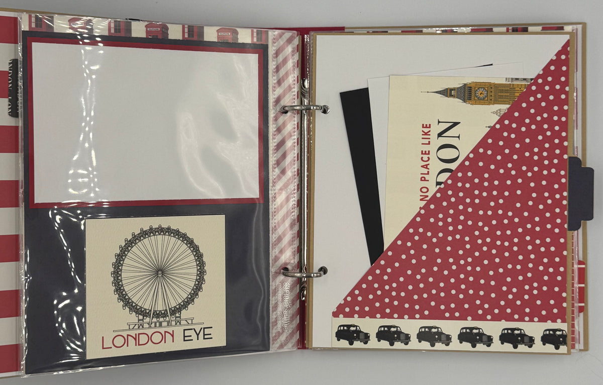 London Travel-6X8 Scrapbook Photo Album (Pre-Made)