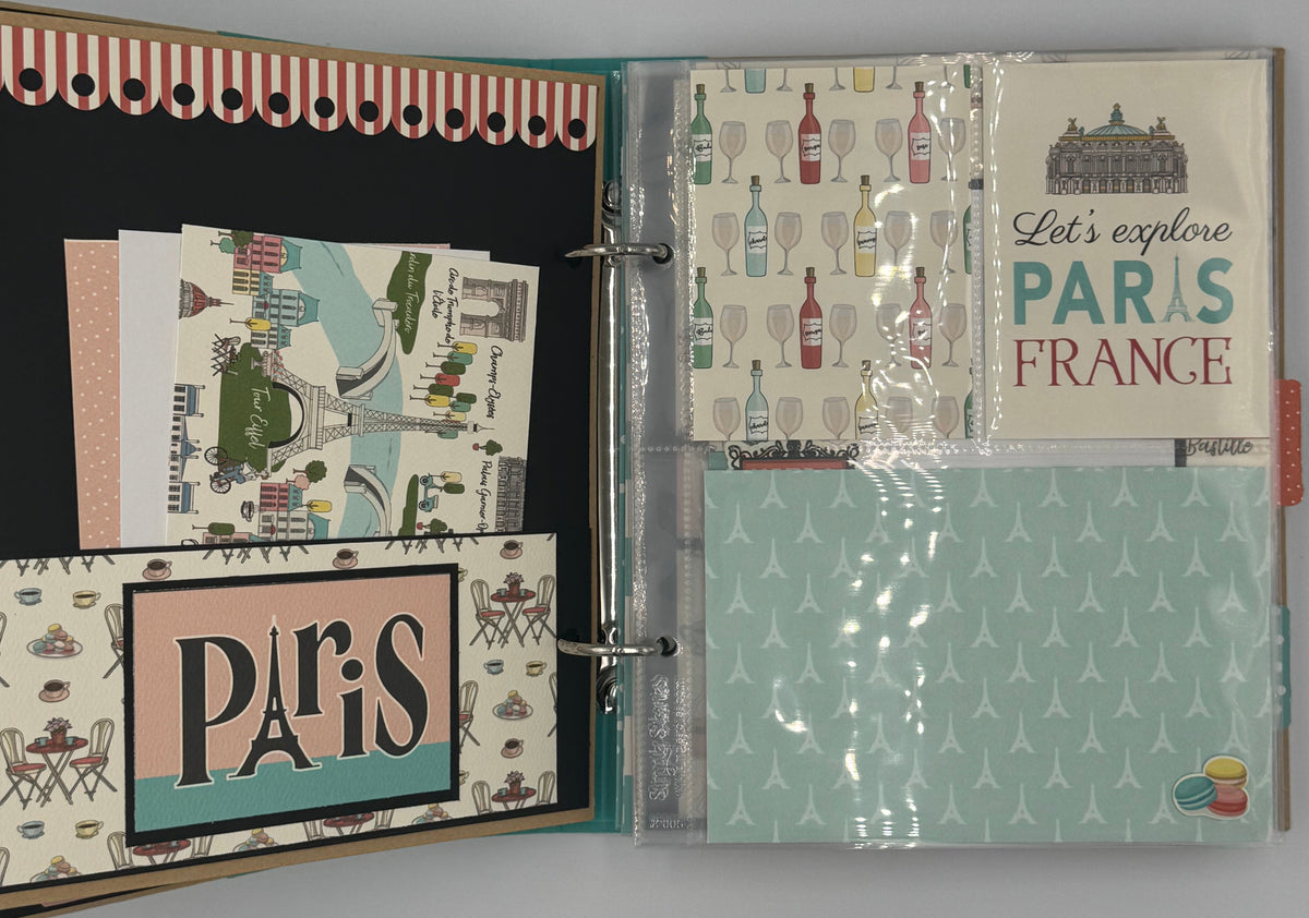Paris-6X8 Scrapbook Photo Album (Pre-made)