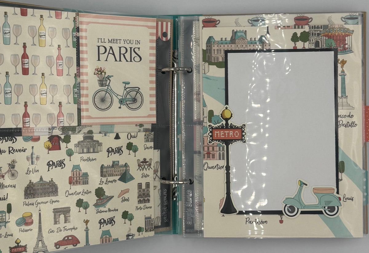 Paris-6X8 Scrapbook Photo Album (Pre-made)