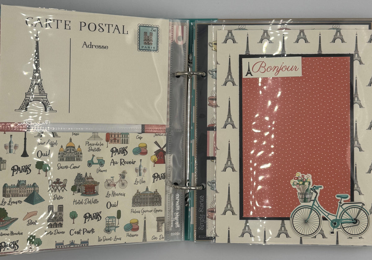 Paris-6X8 Scrapbook Photo Album (Pre-made)