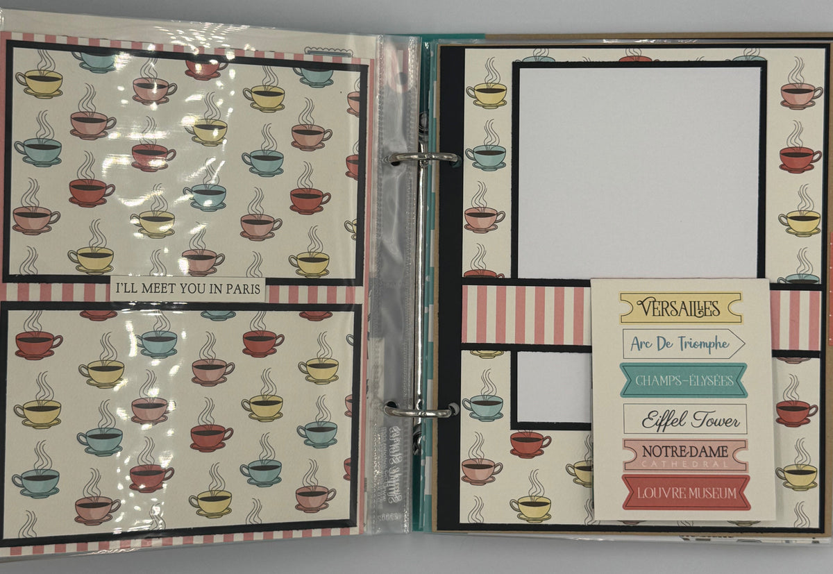 Paris-6X8 Scrapbook Photo Album (Pre-made)