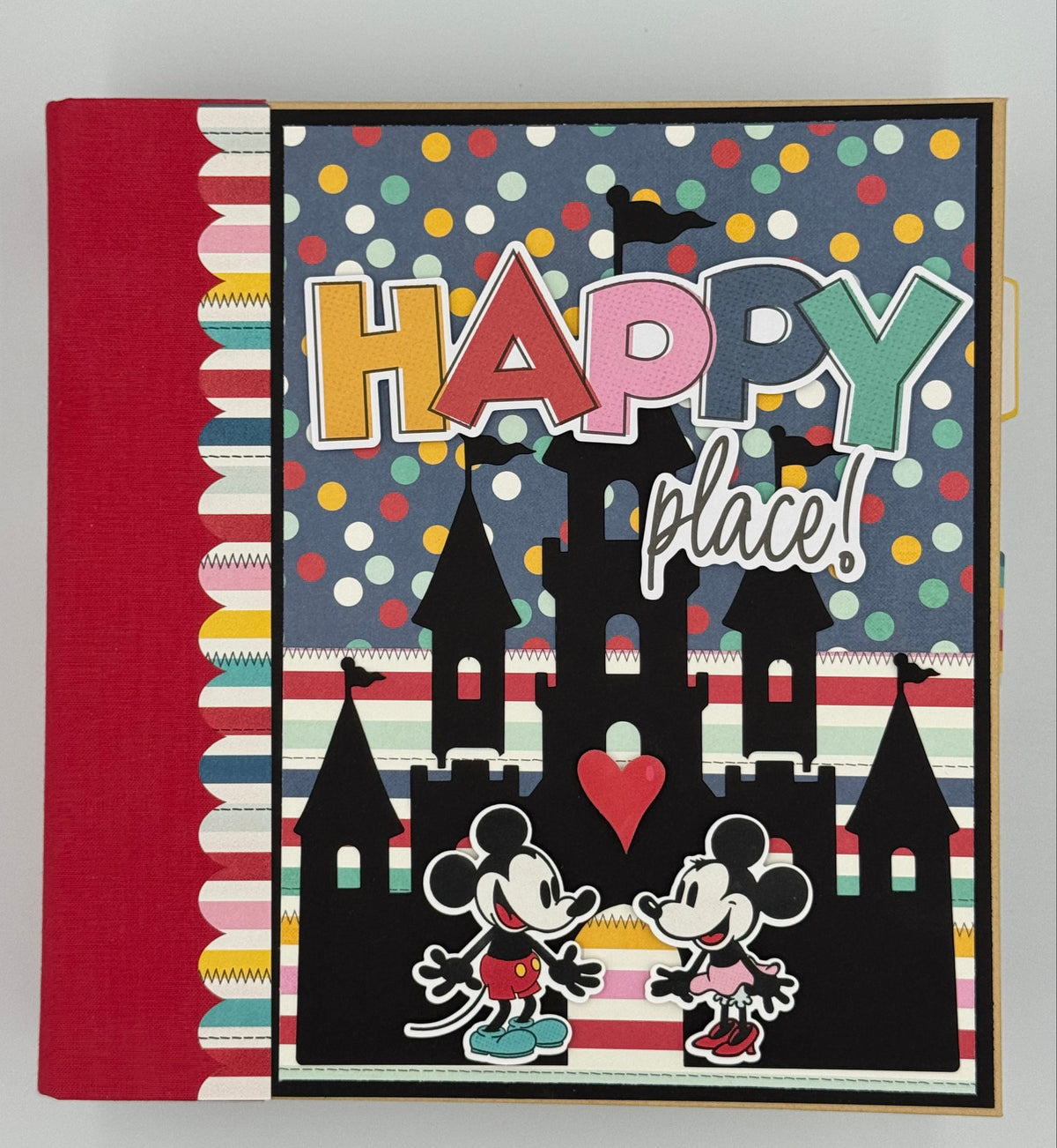 Disney Happy Place-6X8 Scrapbook Photo Album (Pre-made)