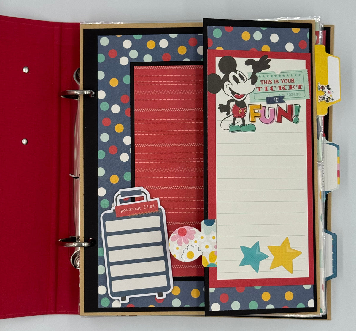 Disney Happy Place-6X8 Scrapbook Photo Album (Pre-made)