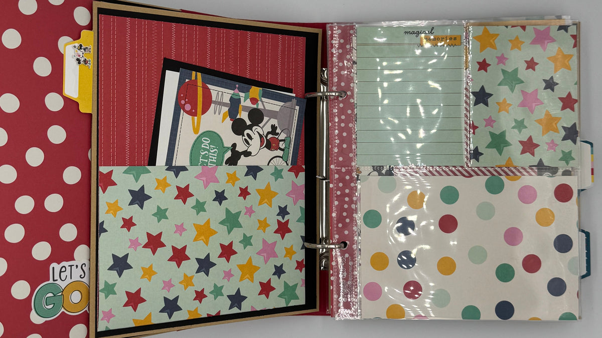 Disney Happy Place-6X8 Scrapbook Photo Album (Pre-made)