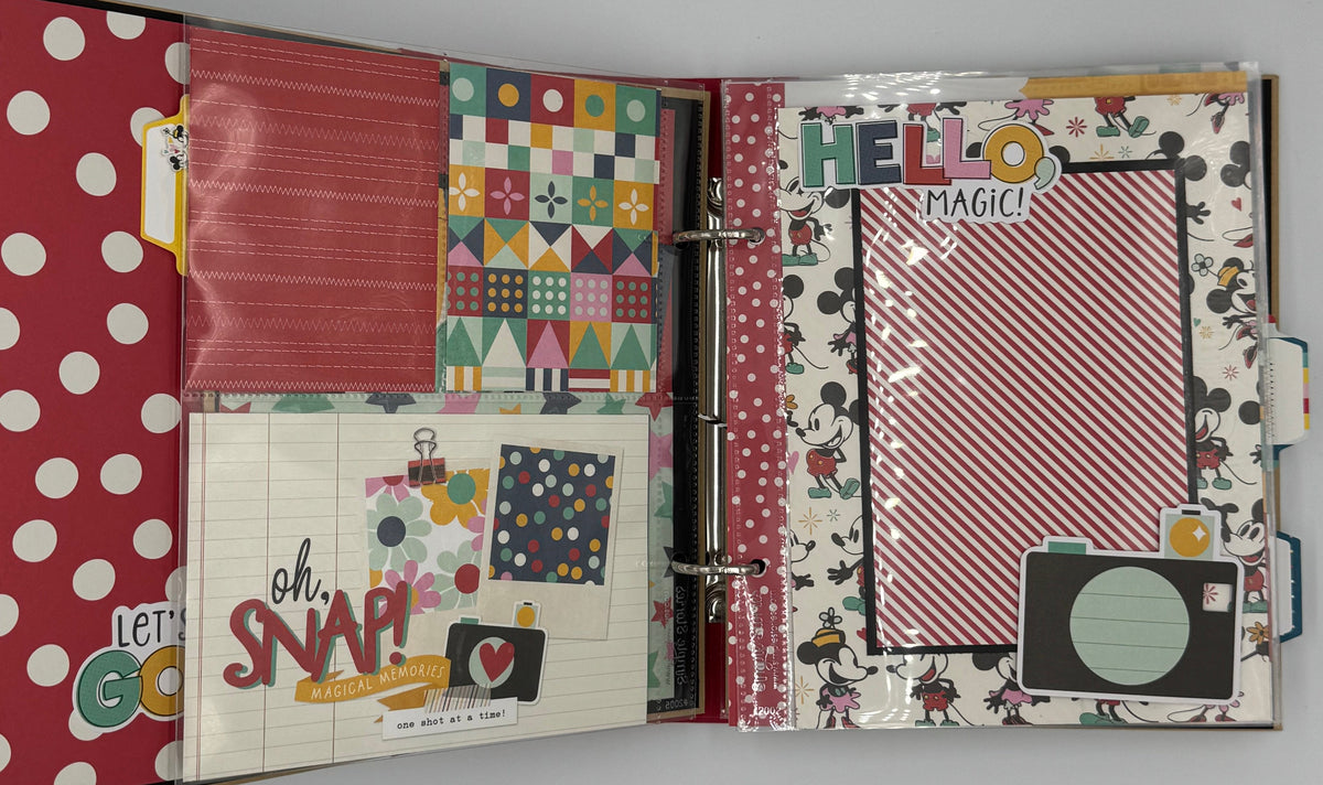 Disney Happy Place-6X8 Scrapbook Photo Album (Pre-made)