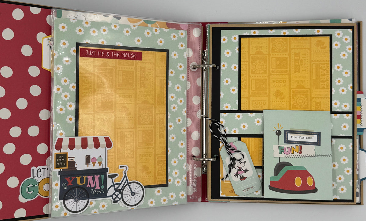 Disney Happy Place-6X8 Scrapbook Photo Album (Pre-made)