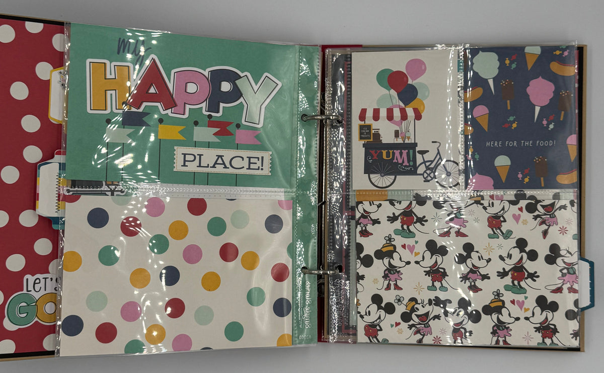 Disney Happy Place-6X8 Scrapbook Photo Album (Pre-made)
