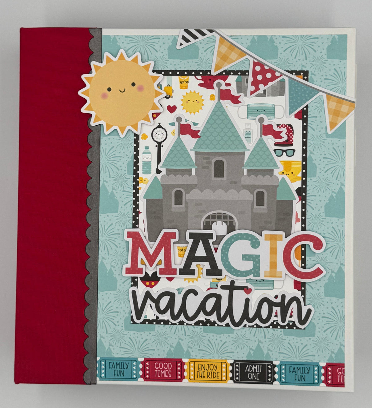 Disney Magic Vacation-6X8 Scrapbooking Photo Album (Pre-made)