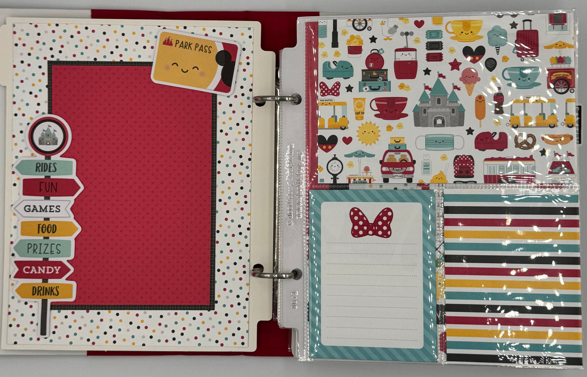 Disney Magic Vacation-6X8 Scrapbooking Photo Album (Pre-made)