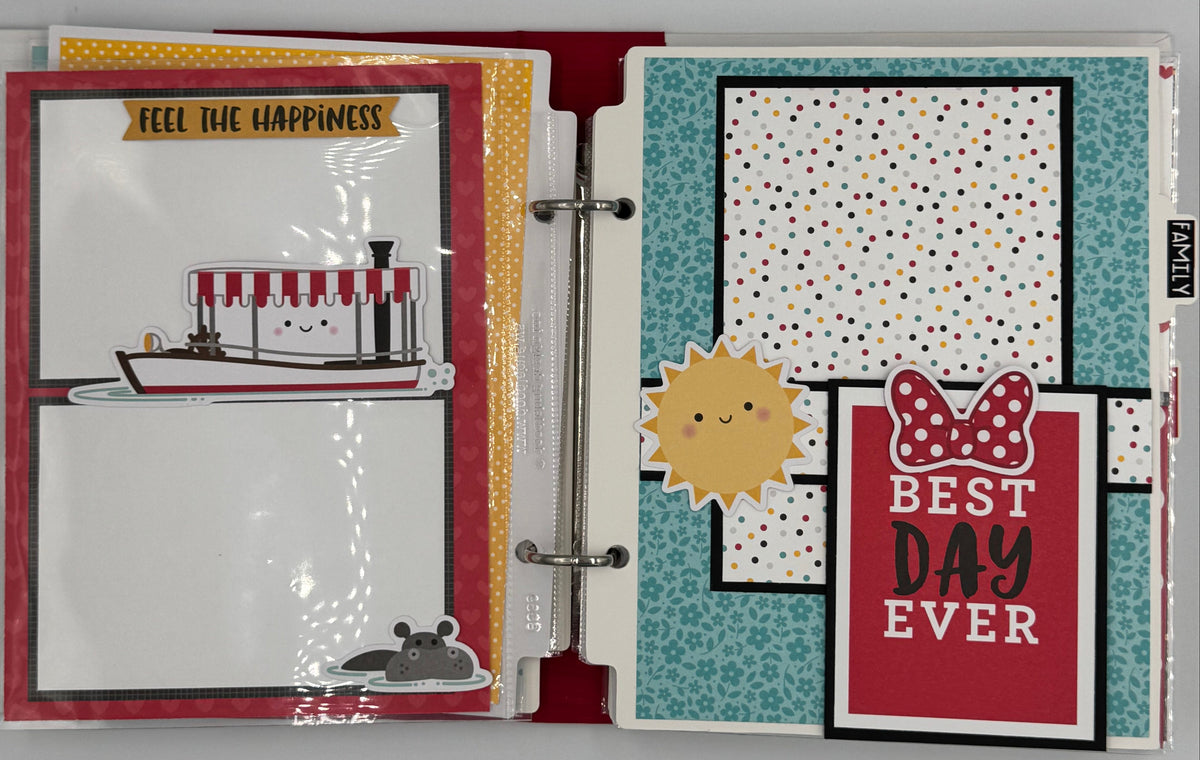 Disney Magic Vacation-6X8 Scrapbooking Photo Album (Pre-made)