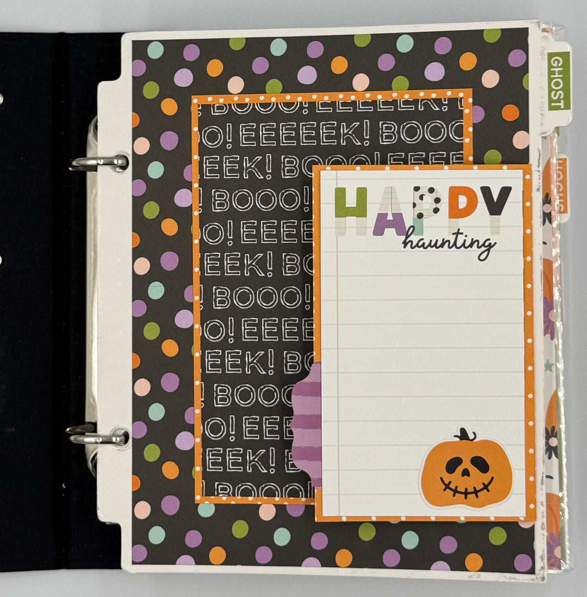 Halloween Spooky-6X8 Scrapbooking Photo Album (Pre-made)